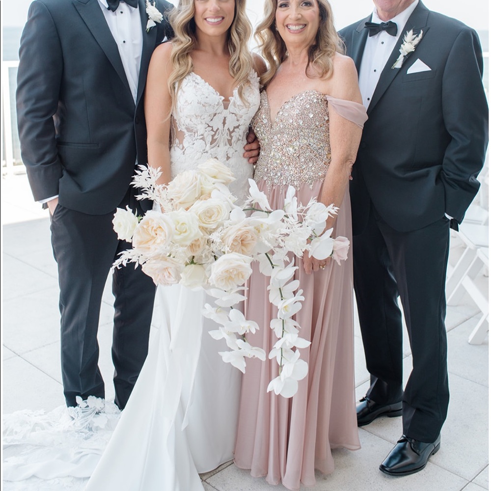 Stunning mother of the bride dress beaded